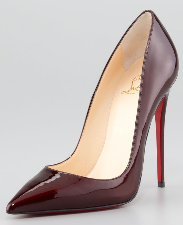 Reach new heights with the Christian Louboutin "So Kate" pump—a seemingly classic shape with a saucy stiletto heel and leg-lifting elevated pitch