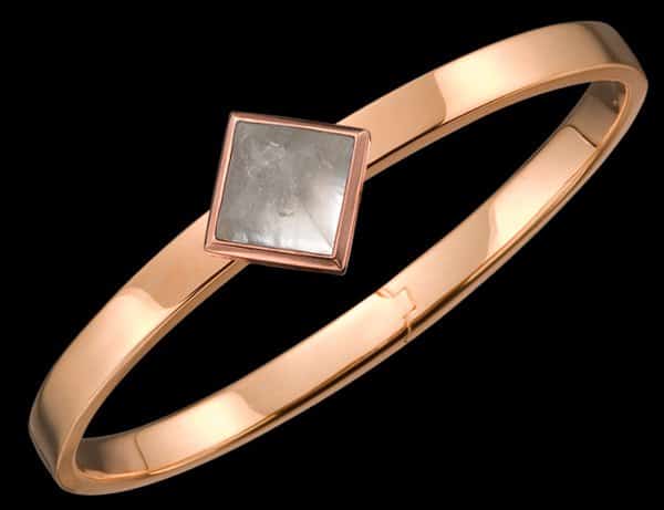 ROSE GOLD TRUNFIO UNIVERSE BRACELET - CLEAR QUARTZ CHARM