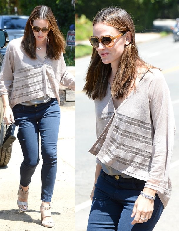 Jennifer Garner at a private party in Brentwood, Los Angeles on August 12, 2013