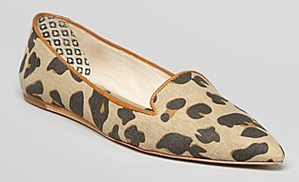 Matt Bernson Gauloise Leopard-Print Flats