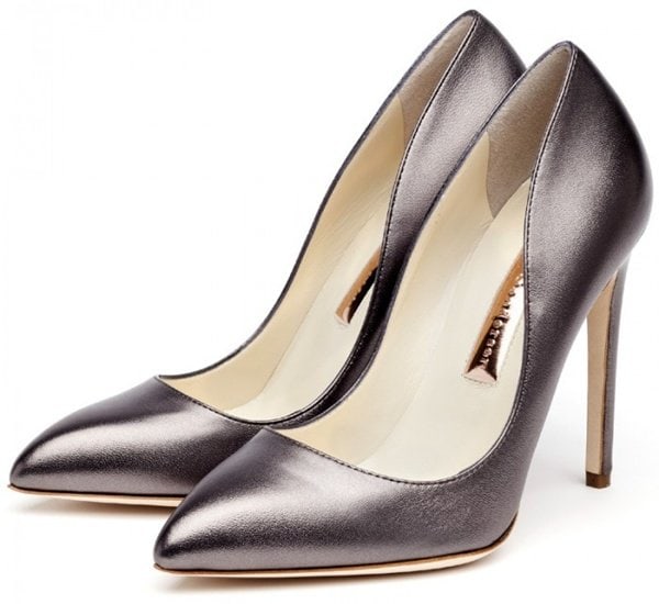 Rupert Sanderson Elba Pumps in Anthracite Nappa