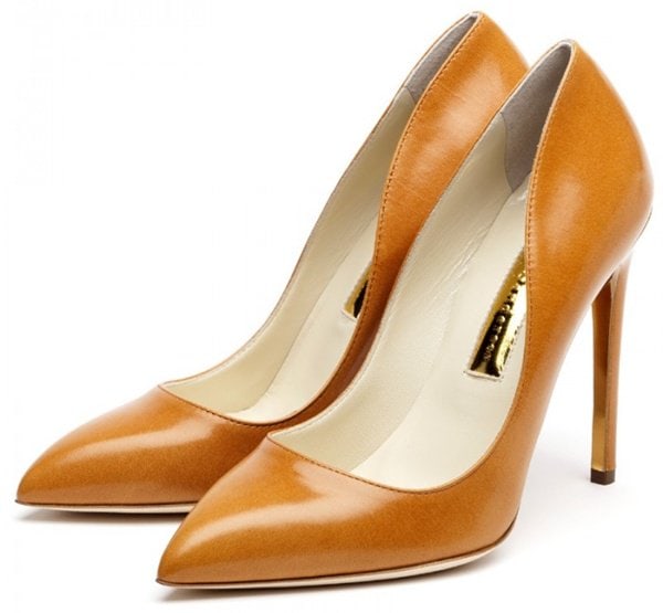 Rupert Sanderson Elba Pumps in Cinnamon Kid