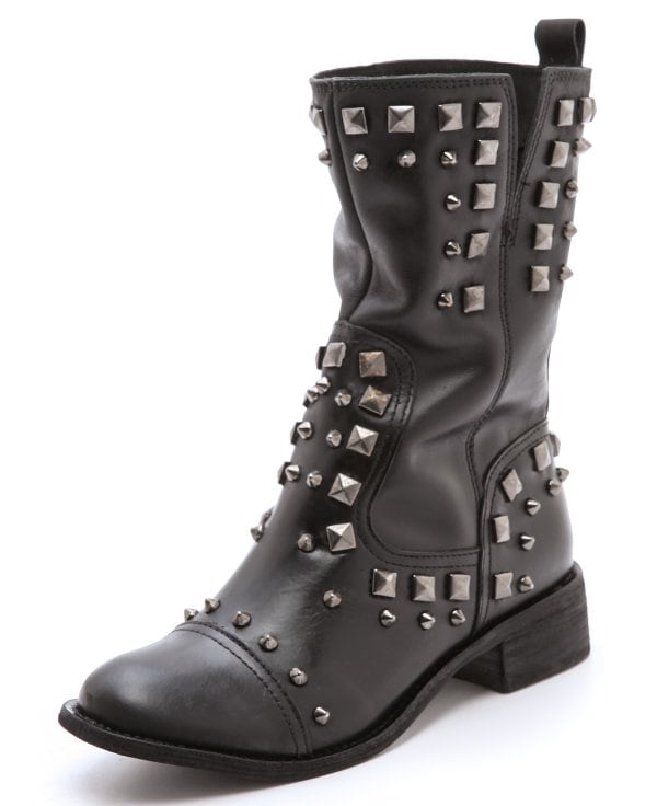 Schutz Studded Low Heel Boots