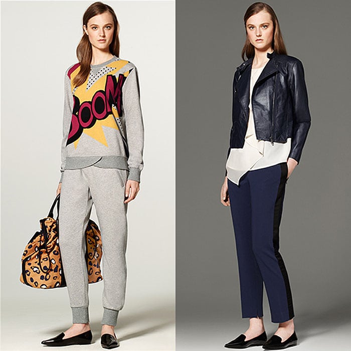 Fashion breakdown: Jessica Alba's trendsetting 3.1 Phillip Lim for Target look - Boom print sweatshirt and chic tuxedo pants