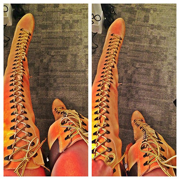 Chic and Bold: Angela Simmons in Her Latest ZiGiNY Sense Suede Boots