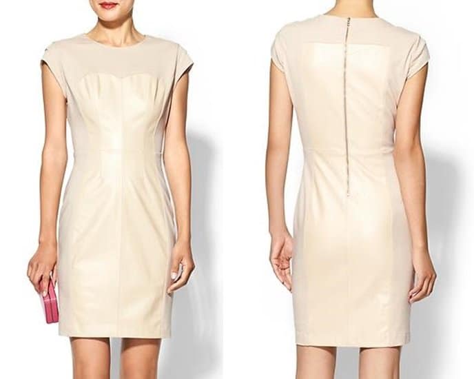 The Ark & Co. Leather Body-Con Dress is perfect for making a bold fashion statement