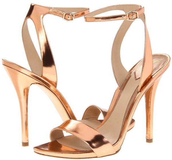 B Brian Atwood "Catania" Sandals in Rose Copper Multi