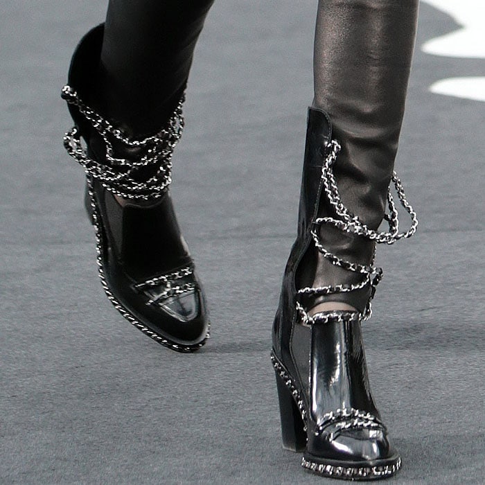 Chanel fall 2013 chained loafer boots