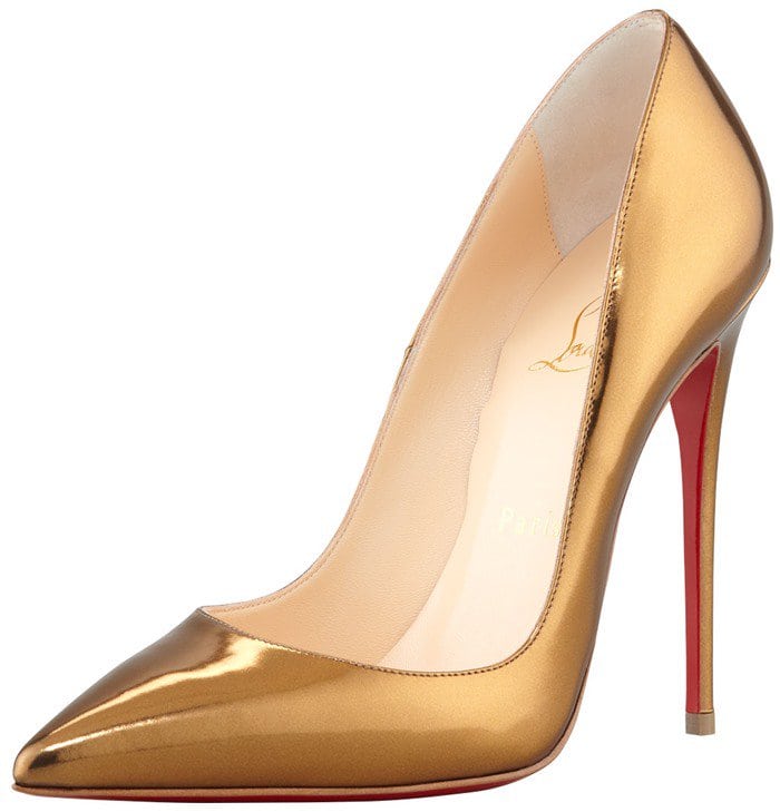 Christian Louboutin So Kate Pumps in Mirror Bronze