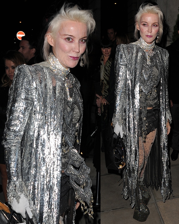 Daphne Guinness at the W magazine dinner to celebrate its September cover issue in London on September 14, 2013