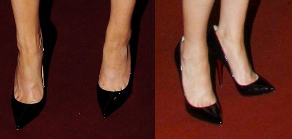 Ellie Goulding wears black Pigalle pumps