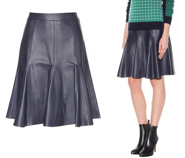 Erdem Michaela Leather Skirt