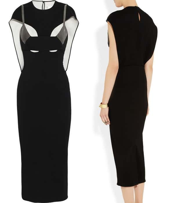 Esteban Cortazar Stretch-Cady and Stingray Dress