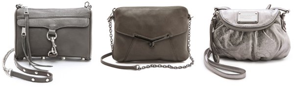 Grey Shoulder Bags Set A