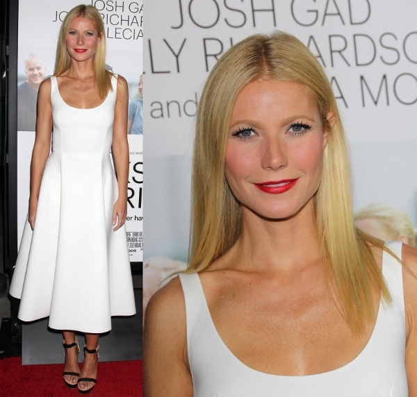 Gwyneth Paltrow at the premiere of 'Thanks for Sharing' in Los Angeles on September 16, 2013