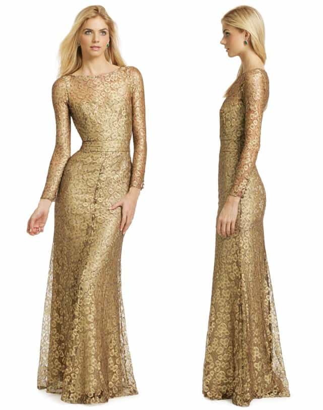 Issa Gold Casia Gown