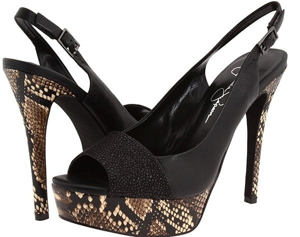 Jessica Simpson Snakeskin Platform Pumps