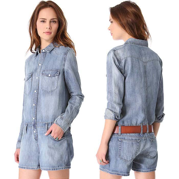 Joe's Jeans Shirtall Denim Romper