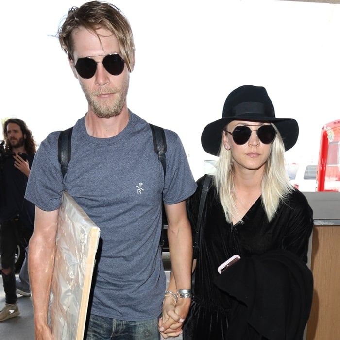 Pictured at Los Angeles International Airport in May 2015, Kaley Cuoco and Ryan Sweeting finalized their divorce in May 2016