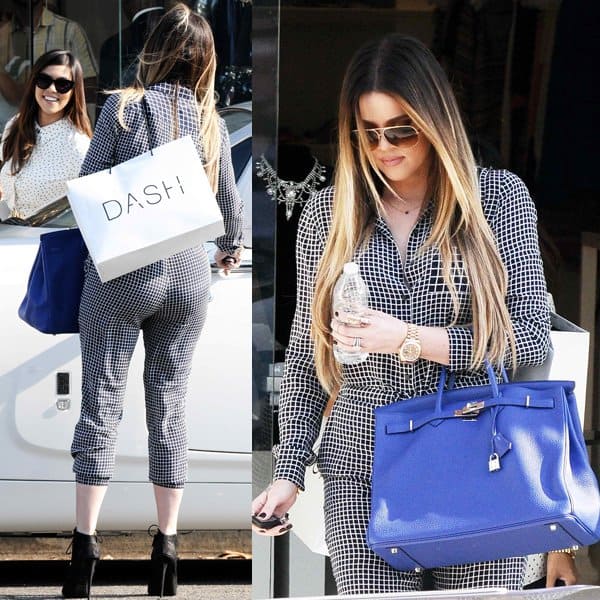 Khloe Kardashian was spotted on Melrose Avenue with her head held high, filming an episode for their reality show 'Keeping Up with the Kardashians'