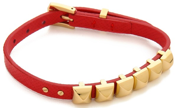 Michael Kors Saffiano Pyramid Bracelet