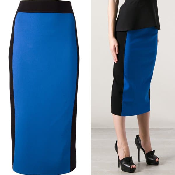 Michael Kors Two Tone Pencil Skirt