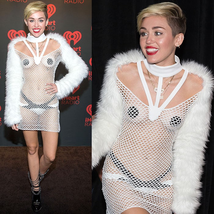 Miley Cyrus at the 2013 iHeart Radio Music Festival at the MGM Grand Garden Arena in Las Vegas, Nevada, on September 21, 2013