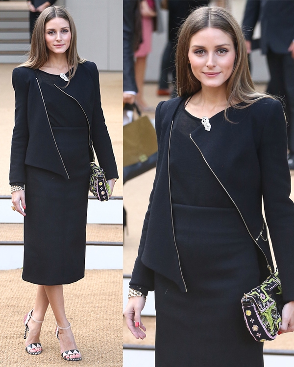 Olivia Palermo at the Burberry Prorsum Spring/Summer 2014 presentation