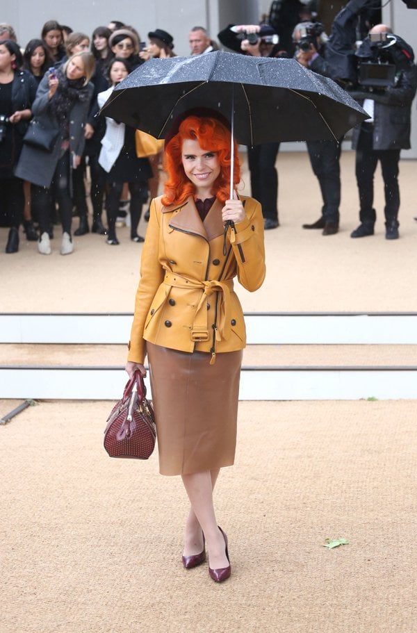 Paloma Faith at Burberry Prorsum s/s 2014 during London Fashion Week SS14 in London, United Kingdom, on September 16, 2013
