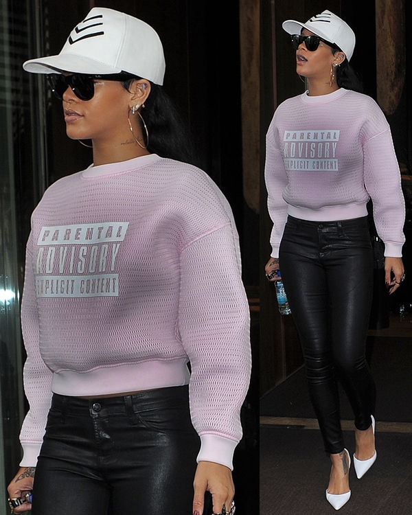 Rihanna Leaving London Hotel