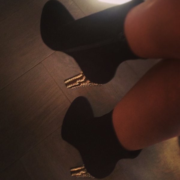 Rocsi Diaz loves Christian Louboutin's spike-heeled “Taclou” booties