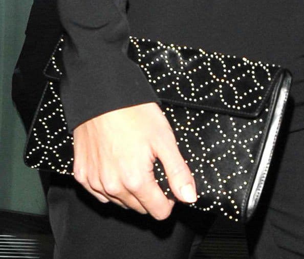Rosie Huntington-Whiteley toting an Alaia purse