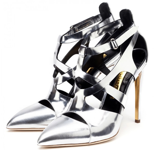 Rupert Sanderson Moiki Pumps in Silver