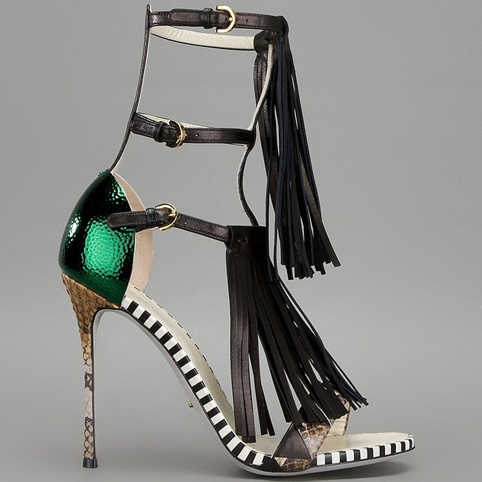 Sergio Rossi 'Tawaraya' Double Tiered Sandals