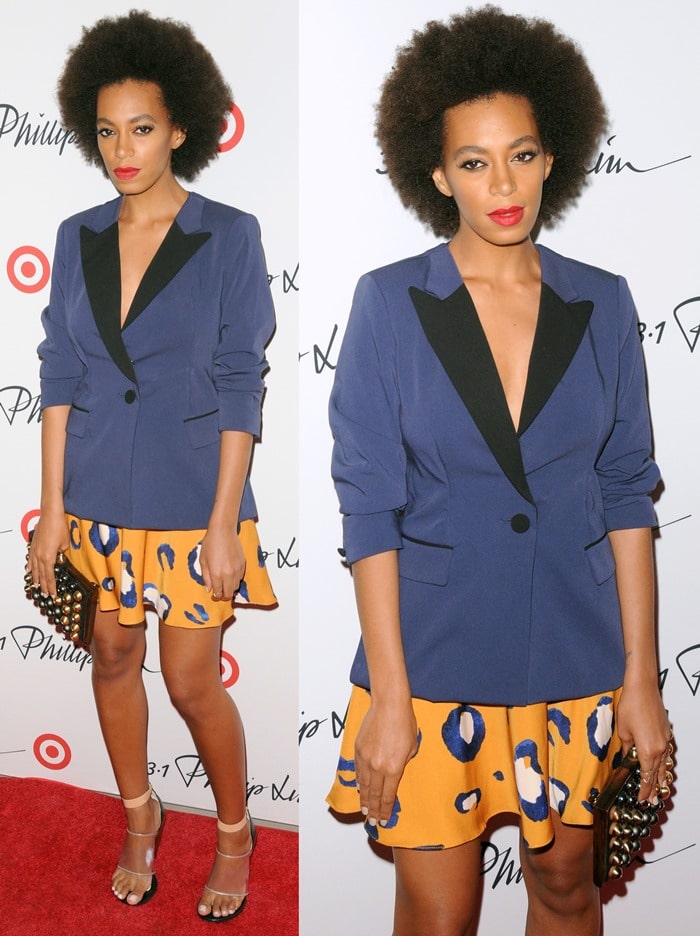 Solange Knowles arriving at the 3.1 Philip Lim for Target launch in Manhattan on September 6, 2013