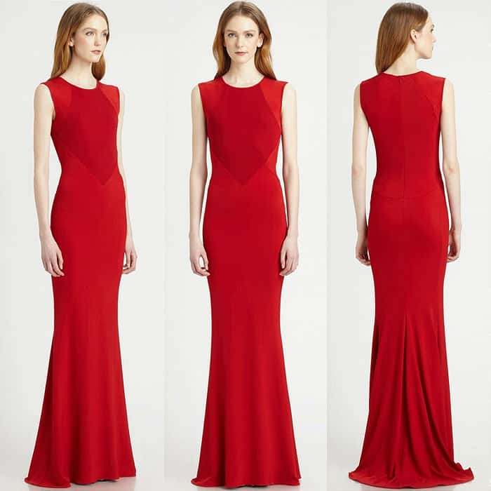 Stella McCartney Paneled Stretch-Jersey Gown