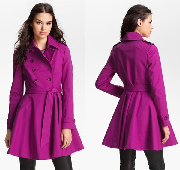 Elevate your winter wardrobe with the chic Ted Baker London Double Breasted Trench Coat, priced at $420