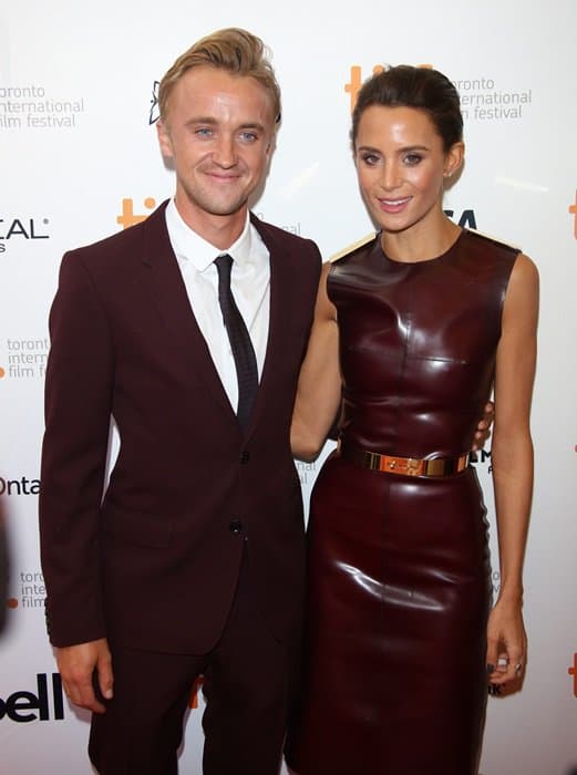 Tom Felton and Jade Olivia at the premiere of 'Therese' at the 2013 Toronto International Film Festival on September 7, 2013