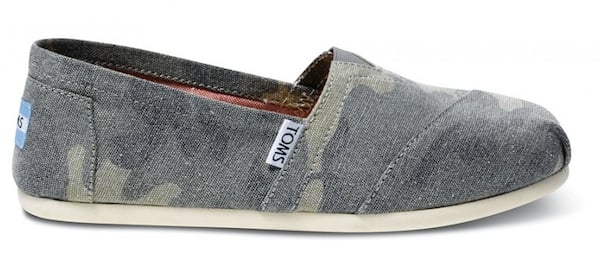 Toms Washed Camo Canvas Women's Classic Shoes