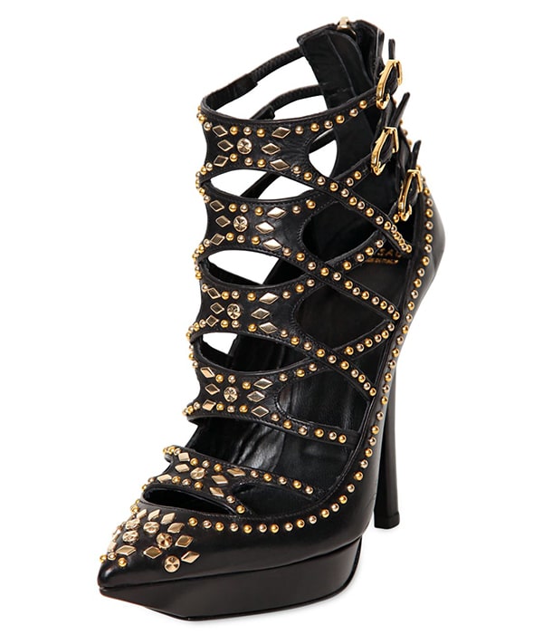 Studded Versace Cage Boots