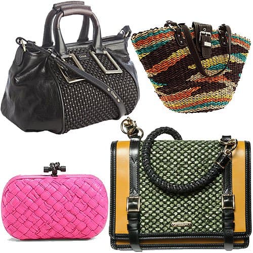 Woven handbags and purses