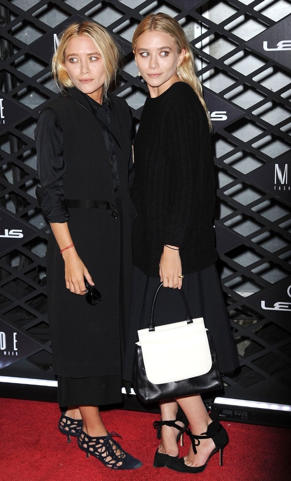 The Olsen twins make a stylish statement with their vintage-inspired looks at the Lexus-sponsored event, blending modern elegance with retro charm