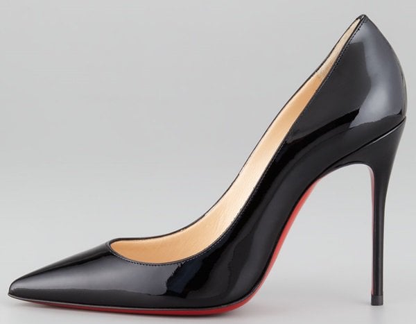 Christian Louboutin Decollete Pumps in Black Patent