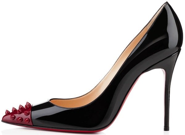 Christian Louboutin Geo Pumps in Black Patent Leather