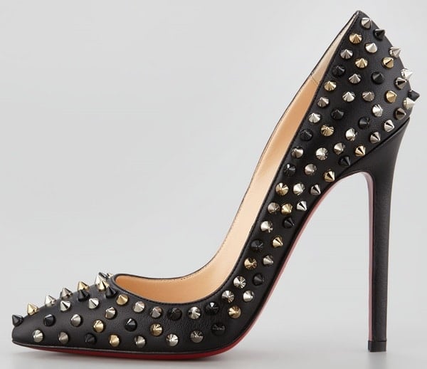 Christian Louboutin Pigalle Spiked Pumps in Black