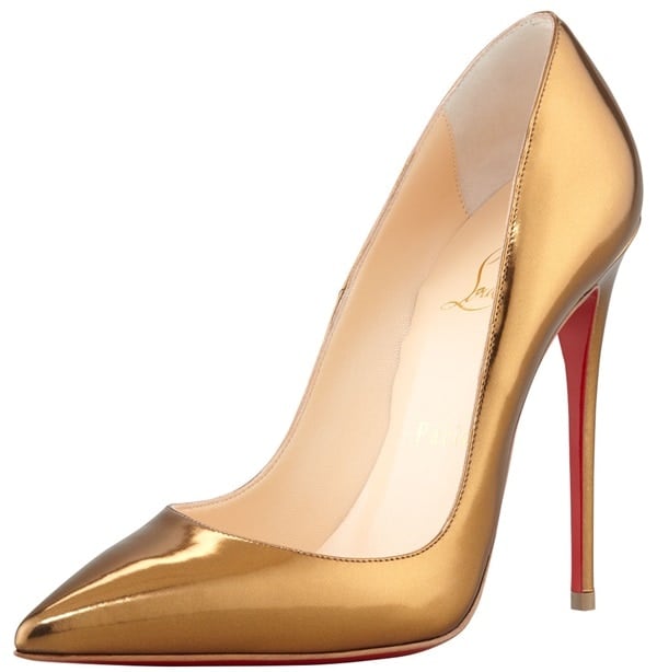 Christian Louboutin "So Kate" Pumps in Mirrored Bronze