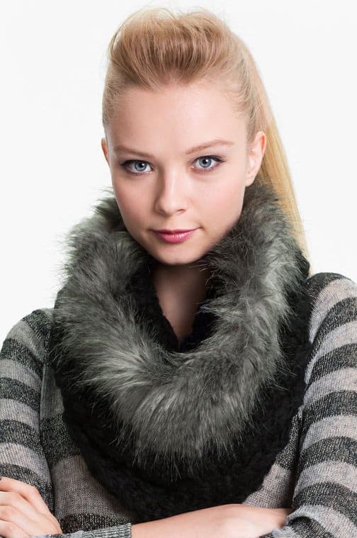 Collection XIIX Chunky Tuck Faux Fur Cowl