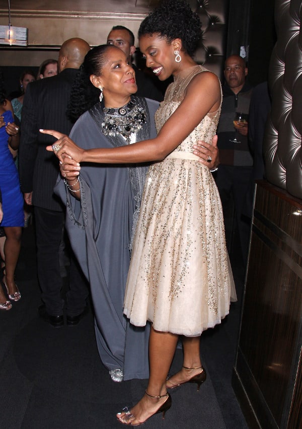 Condola Rashad with her mother, acclaimed actress Phylicia Rashad, sparkling on the red carpet at the 'Romeo and Juliet' after-party