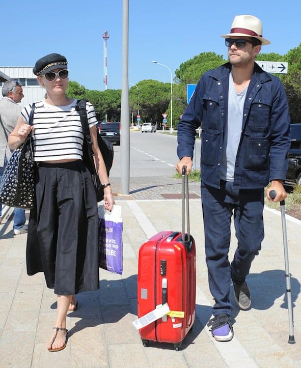 Joshua Jackson sported a casually dapper look, while Diane Kruger chose a vintage-inspired nautical ensemble that she effortlessly pulled off at the 70th Venice Film Festival in Venice