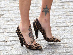Fearne Cotton Paints the Town Red with Leopard-Print Heels